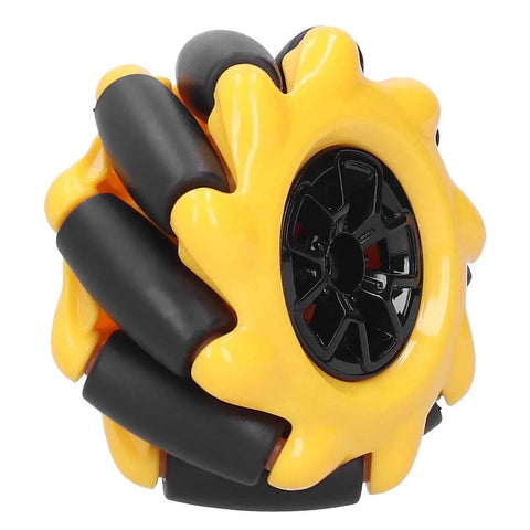 Ultra Smooth Mecanum Wheels For Smart Robot Car Omni Directional Movement ABS Rubber 48mm Wheels Compatible With TT Motor And Building Blocks Left Right Pair DIY Robotics Kit For Pros By Fuchooky