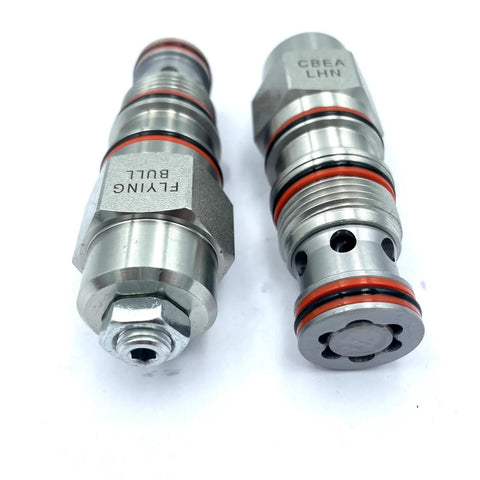 Hydraulic Threaded Cartridge Valve CBEA LHN Balance And Reversing Pressure Valve With Solenoid Control, highlighting threaded ports