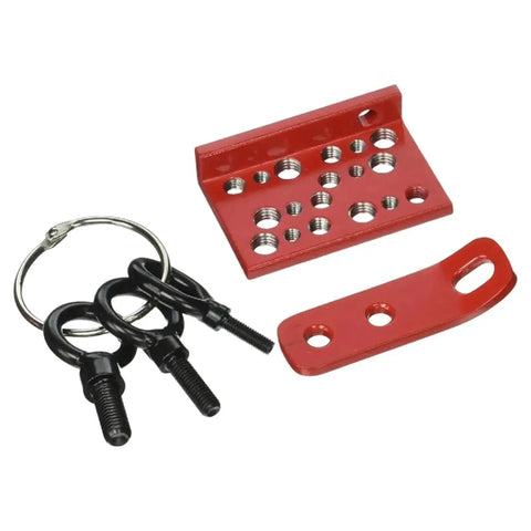 Pro Grade Car Body Repair Pull Handle Kit With 3 Inch Metal Offset Hinge Plate And Backing Plate Includes Metric Eye Bolts 6mm 8mm 10mm
