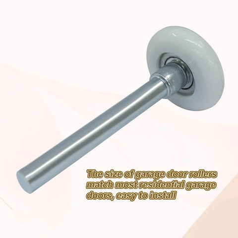2 Pack 1.8 Inch Nylon Garage Rollers With 4 Inch Stem, Quiet Smooth Operation For Garage Door Tracks, durable side view