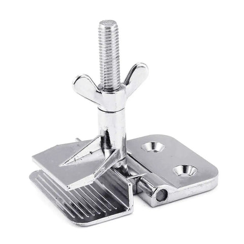 Front view of a Two Pack Butterfly Frame Hinge Clamp Set For Screen Printing Heavy Duty Zinc Alloy DIY Hobby Tool With Screws Secure Screen Frames