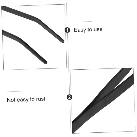 Long Handle Stainless Steel Feeder Tweezers For Deep Water Feeding And Aquarium Plant Care close-up showing rust-free tips