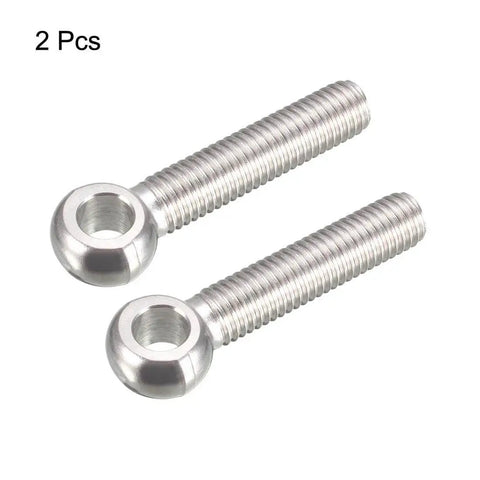 M10 X 50mm Lifting Eye Bolt With Shoulder Swing Built Tough 304 Stainless Steel Metric Threads Heavy Duty Pair