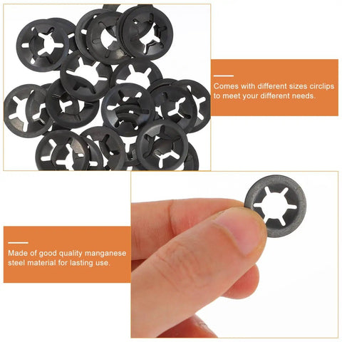 Carbon Steel Bearing Clamping Ring 1.02 Inch Blackened Finish Built To Last Retaining Washer Locking Ring For Bearings Shafts And Axles