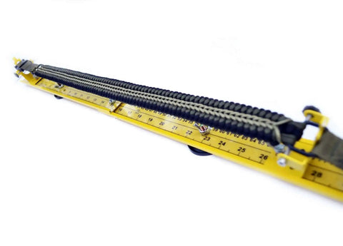 31 Inch Adjustable Paracord Jig, Lightweight Aluminum, Do It All Tool For Making Bracelets, Keychains, Belts, slanted view