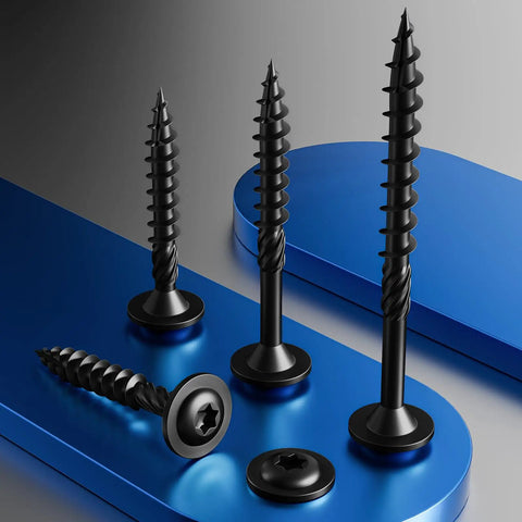 Heavy Duty Lag Screws For Wood 8 By 1 Inch Self Tapping Structural Screws With Washer Head T30 Star Drive Rust Resistant