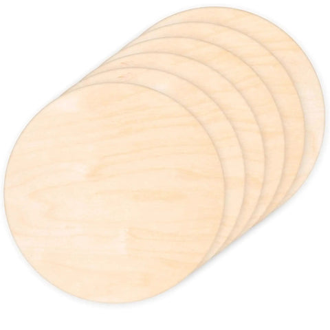 4 Pack 18 Inch Round Plywood Boards for Crafts and DIY Projects Smooth Basswood Circle Sheets Unfinished Wood