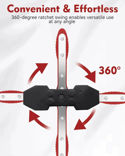 Witaxima brake caliper compression tool – front view with red rails and black central housing