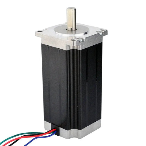 Heavy Duty Nema 23 CNC Stepper Motor With 3Nm Torque 425 Oz In 114mm Size for mills, lathes, and routers, front view