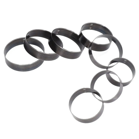 3 Inch Leather Punch Die Set 8 Pcs Round Shape Alloy Steel DIY Cutting Mold Kit For Leather Cardboard Rubber And Fabric Projects Hole Punch Tool Versatile For Card Making And Craft Projects shown in varying sizes