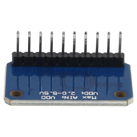 Four Pack Pre-Soldered I2C 16-Bit ADC Module With Four Channels And Programmable Gain Amplifier, blue circuit board close-up