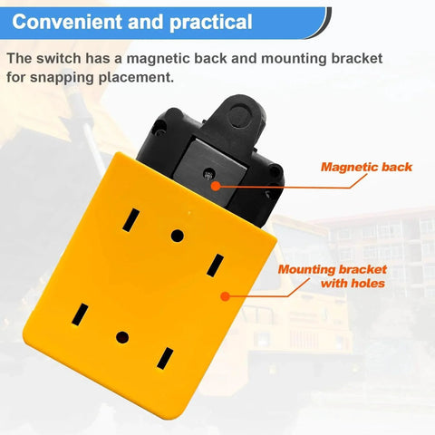 Dump Trailer Remote Control Switch 12V DC Up And Down Control For Lift Gate Trucks And Tippers with magnetic back and bracket