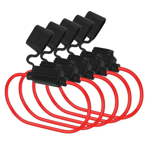Heavy Duty Inline Fuse Holder Kit For Mini Blade Fuses, 14 Gauge Wire, 20 Pack, ATM APM Blade Fuse Compatible, Automotive Use