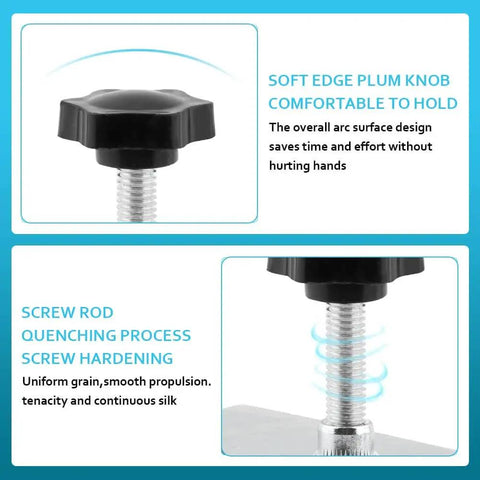 Heavy Duty Drawer Front Install Clamps Set 2 Or 4 Pack With Non Slip Silicone Pads, Adjustable Cabinet Jig Tool for precise installation