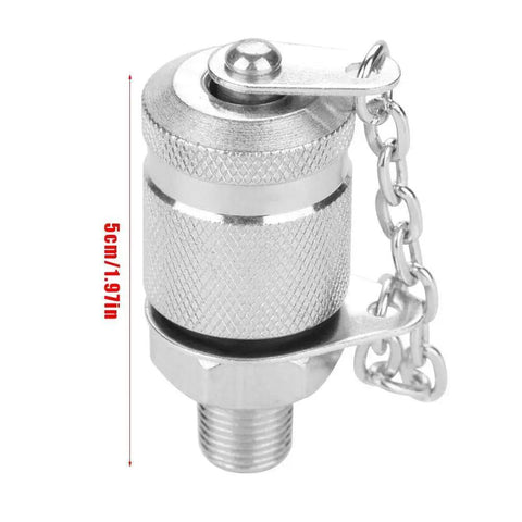 Heavy Duty 63 MPa 630 Bar Hydraulic Pressure Test Coupling Kit component showing G1/8 thread and carbon steel material with chain.