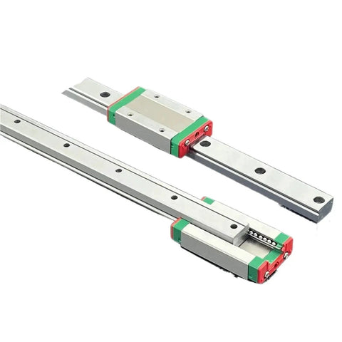 Maker Friendly Miniature Linear Rail Slide Set in MGN Series for CNC and 3D Printer Builds, Aluminum Linear Guides