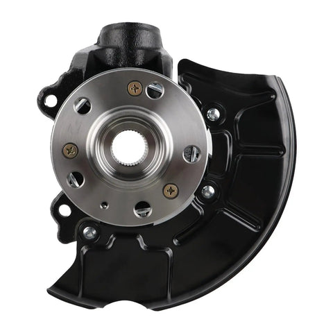 Front Right Passenger Side Steering Knuckle Wheel Bearing Hub Assembly For Volkswagen Jetta Golf Beetle And Beetle Cabrio 1999 To 2005 Jetta 2000 To 2007 Golf 1999 To 2010 Beetle 288 Mm Rotor Compatible front view