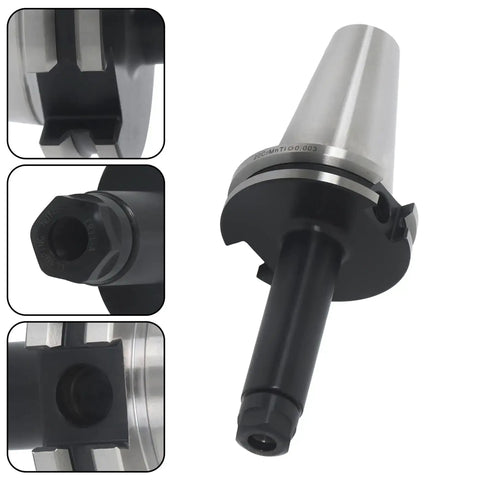 Close-up of 4 Piece ER11 Collet Chuck Tool Holder Kit Balanced To G2.5 At 20000 RPM For CNC Chucks And CAT40 Adapters