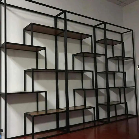 Modular shelving with Workhorse T Slot 3030 Aluminum Extrusion 39.4 Inch European Standard Anodized Linear Rail Black for DIY.