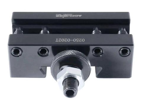 Front view of BXA Style 2 Extra Large Quick Change Tool Holder For Three Quarter Inch Turning Tools, Boring And Facing, Steel Construction