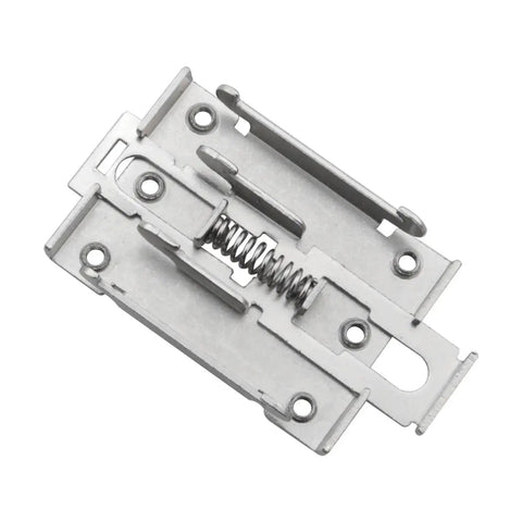 Two Pack 35mm Rail Mount Bracket Kit For Solid State Relays With Screws DIN Heatsink Compatible Fixed Power Switch Rail Clip Holders Heavy Duty Metal Mounting Solution, metal brackets with screws and spring
