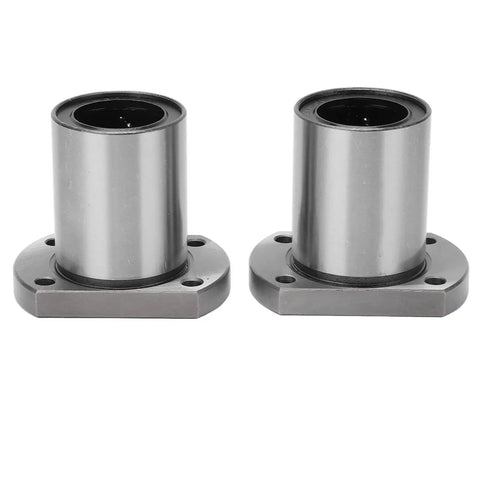 2Pcs Flange Linear Bearing Set For CNC Machines And Power Tools Heavy Duty Low Operating Load Point Contact Bearing Replacement