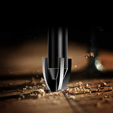 Close-up of a single drill bit from the 10 Piece Glass Concrete Drill Bit Set With Hex Shank Tungsten Carbide Tips For Masonry Drilling