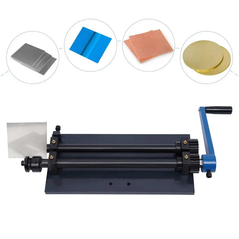 Sheet Metal Bead Roller Machine 12 Inch Manual Bead Roller With Gear Drive Bench Mount Includes 6 Die Sets