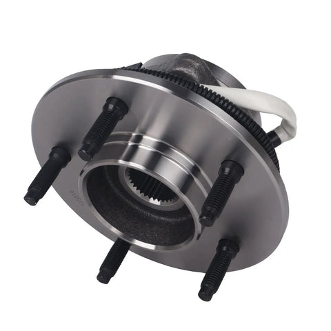Front view of Pair Front Wheel Hub And Bearing Assembly 515010 For 1997 Through 2000 Ford F-150 4WD With Four Wheel ABS Replacement Wheel Hub Unit