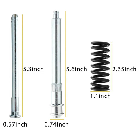 Door Hinge Pin And Bushing Repair Kit With Roller Pins For Chevy GMC Trucks Suburban Tahoe Compatible Hinges Durable Zinc Plated Steel Includes 4 Hinge Pins And 2 Roller Pins with dimensions