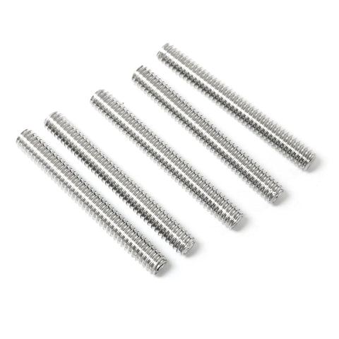 5 Pack 1/4-20 X 2 Hex Socket Set Screws 304 Stainless Steel Full Thread Cup Point Grub Screws Heavy Duty
