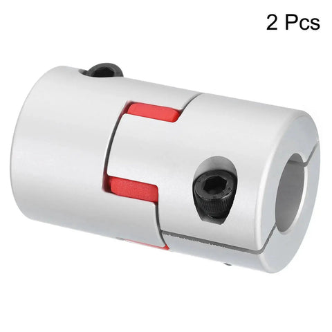 2 Pack Flexible Plum Shaft Coupling 14mm To 19mm Aluminum Spider Coupler For 3D Printers CNC Machines And Servo Stepper Motors