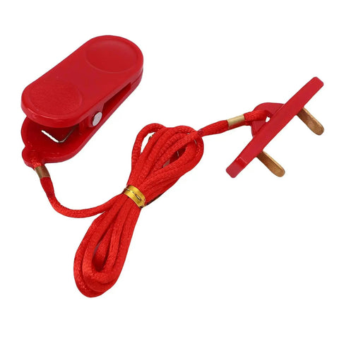 Red clip-on Two Pack Universal Treadmill Safety Key Emergency Stop Switch For Running Machines And Gym Equipment Compact ABS Key