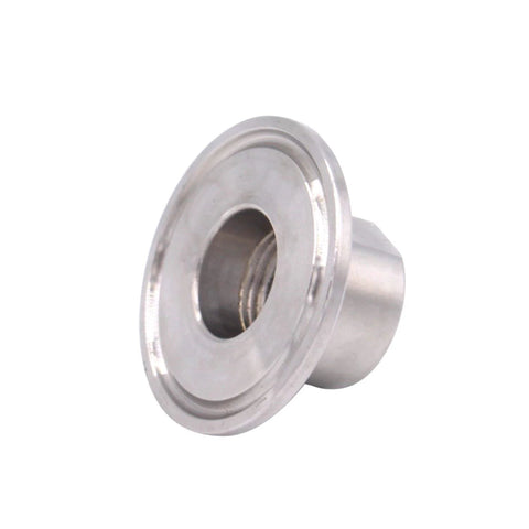 DERNORD 1.5 in sanitary tri clamp to 1/2 in NPT female tri clover adapter, stainless steel, Amazon brand