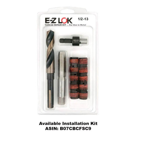 Threaded Inserts For Metal 12L14 Carbon Steel 1/2-13 Internal Threads And 3/4-10 External Threads 0.656 Inch Length Pack Of 5