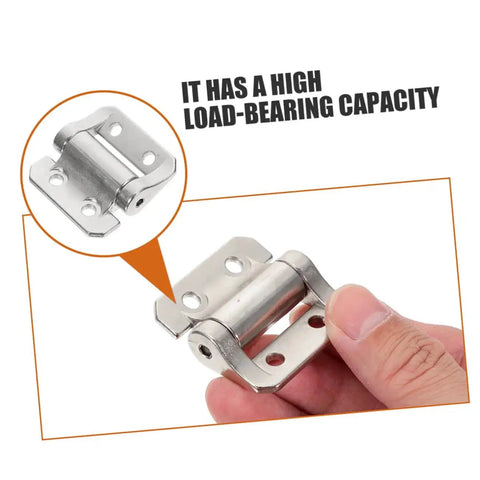 Heavy Duty Thickened Cabinet Door Hinge With High Load Bearing For Heavy Doors shown in hand for scale.