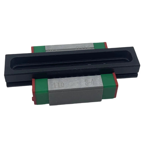 MGN12C Linear Guide Rail With Carriage And Slider For CNC Machines And 3D Printers Stainless Steel Anti Corrosion Block And Rail Gothic Arch Contact Design Delivers High Rigidity And Smooth Motion For Automation And Semiconductor Projects front view