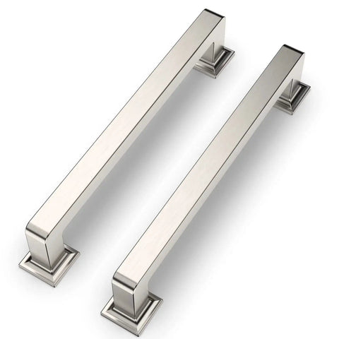 10 Pack 5 Inch Brushed Satin Nickel Cabinet Pulls Zinc Alloy Kitchen Cabinet Handles for Dresser Cupboard Wardrobe Drawer Furniture
