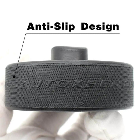 Rubber Jack Pad Set For Porsche Lift Points, 4 Pack Jack Pad Tools features an anti-slip design, close-up view.