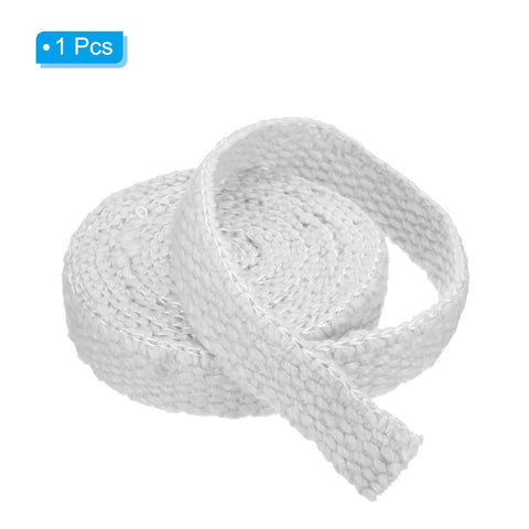PATIKIL white ceramic fiber wood stove gasket rope, 1x1/8x157 in, high-temperature seal for stove doors