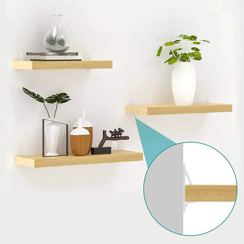 Clear Plastic Locking Shelf Pegs 5mm Diameter Self Locking Shelf Pins for 3/4 Inch Thick Shelves in use on wooden shelves