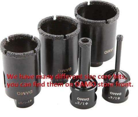 1-1/2 Inch Diamond Core Drill Bit For Porcelain Ceramic Tile Quartzite Granite Marble Stone And Brick Wet Or Dry Use Vacuum Brazed