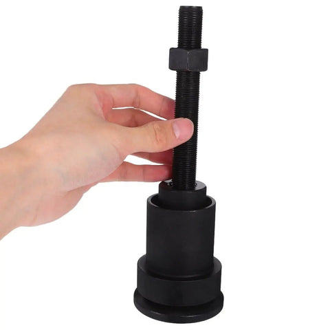 Pro Grade Front Axle Seal Installation Tool Kit With Differential Seal Fitting For Off Road Vehicles, Axle Seal Puller, black tool close-up