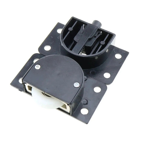 2 Sets 58x31mm Black Sliding Cabinet Hardware Nylon Pulley Roller for Sliding Doors Drawers Windows and Closets