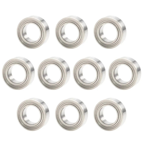 Beefy Ten Pack Shielded Miniature Ball Bearings 4x7x2.5mm MR74ZZ ABEC Five Chrome Steel Dual Shielded with Dust Shields.