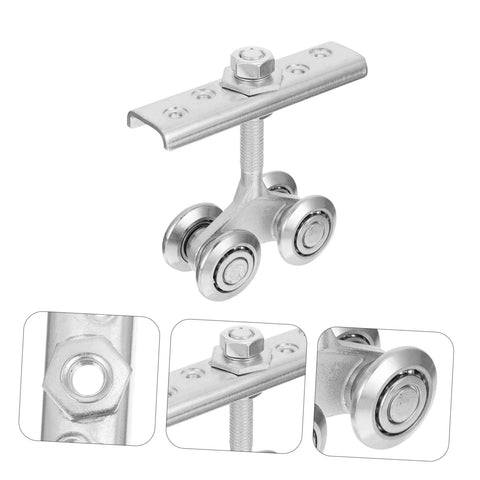 Heavy Duty Sliding Door Track Roller Wheel For Wardrobes And Closets, Industrial Strength Steel Track With Smooth Operation