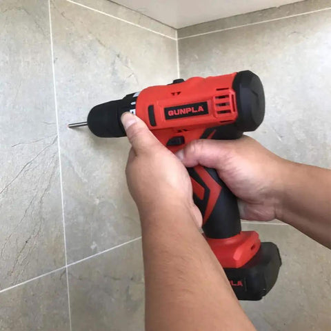 Using Versatile 10 Piece Drill Bit Set For Glass Tile Concrete Brick Wood Plastic Six Millimeter Cemented Carbide Masonry Bits By Gunpla on wall