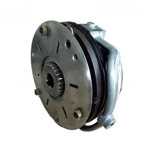 Electromagnetic brake unit, round metal housing with mounting bolts, 24V, 35 Nm (ERD 035)