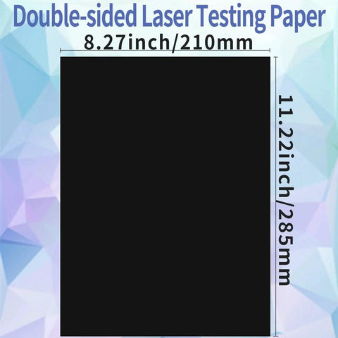 10 Pieces Black Double Sided Laser Testing Paper For Engraving And Cutting Machines 210 x 285 Mm Perfect For Focus Tests