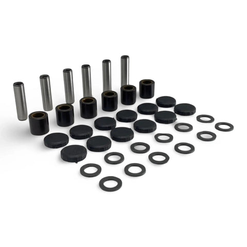 Drive clutch rebuild kit for Can-Am Commander/Outlander: metal sleeves, black caps, and washers (36-piece set)